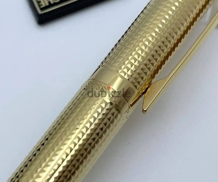 قلم caran d'ache swiss gold plated "G" 14K 4