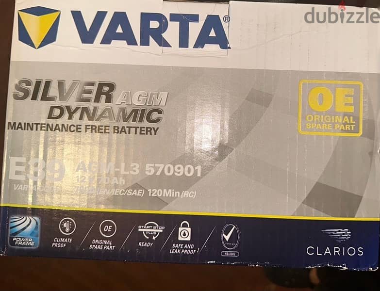 Varta Silver dynamic AGM E39 1