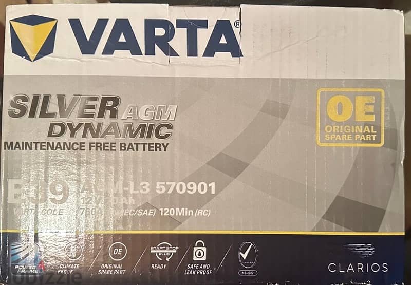 Varta Silver dynamic AGM E39 2