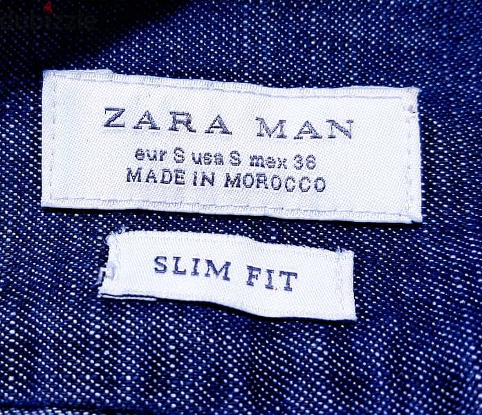 قميص جينز Zara أورجينال 4