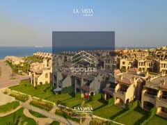 At a fantastic price, a twin house for sale, received with the latest finishes, a new project on the heights of Sea View, LaVista 6 Ain Sokhna 0