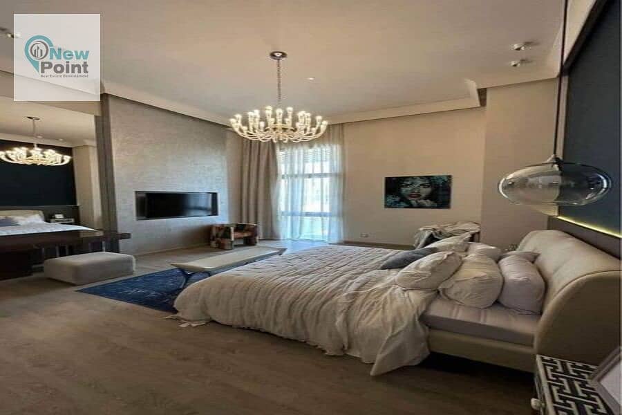 A 205-meter fully furnished apartment with installments up to 10 years in Rosail City Compound 1