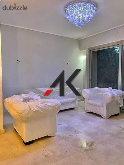 Ground Furnished Studio With Gardin For Sale in Village Gardens Kattameya -VGK-New Cairo