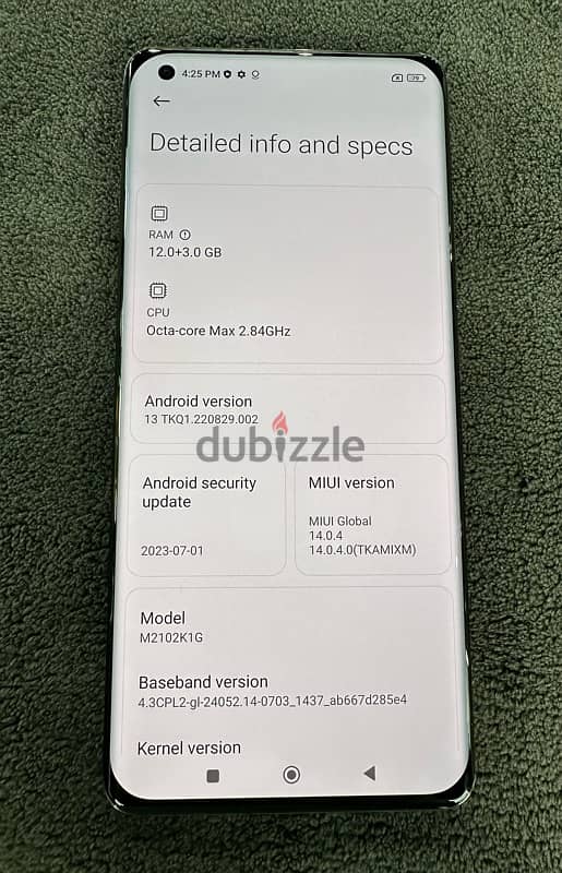 Mi 11 Ultra 512G - 12G Ram حالته جيده بالعلبه والمشتملات 4