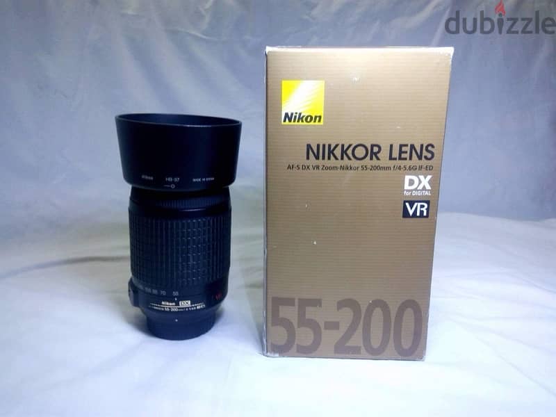 Nikon D 5200 & Nikon lens 55 200 mm 4