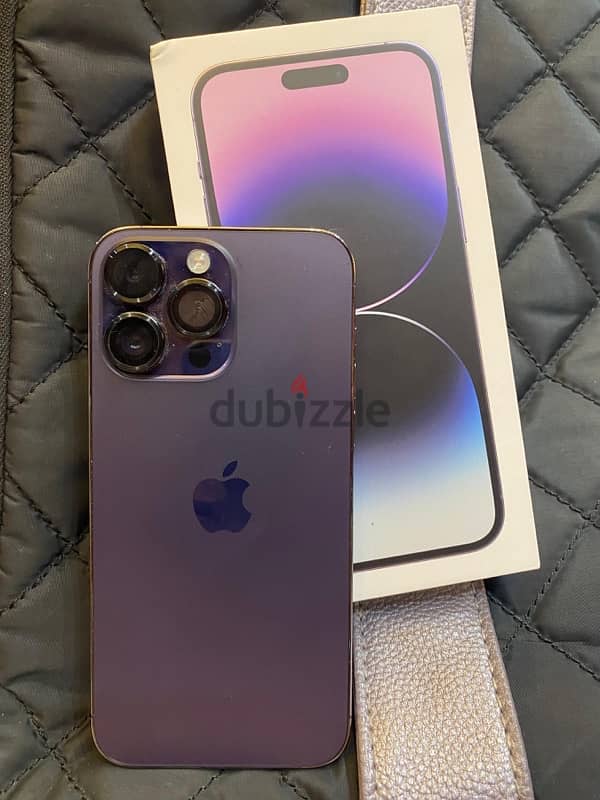 iPhone 14 Pro max 256gb deep purple حالة ممتازة 2