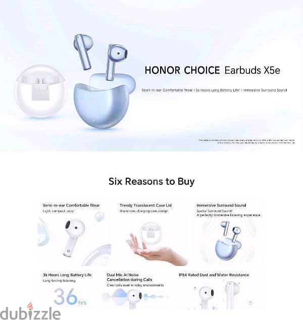 honor earbuds x5e ايربودز اونر 2