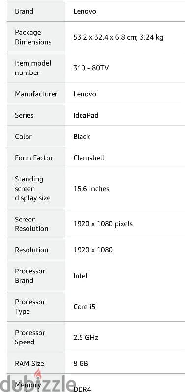 lenovo ideapad 310 core i5 4