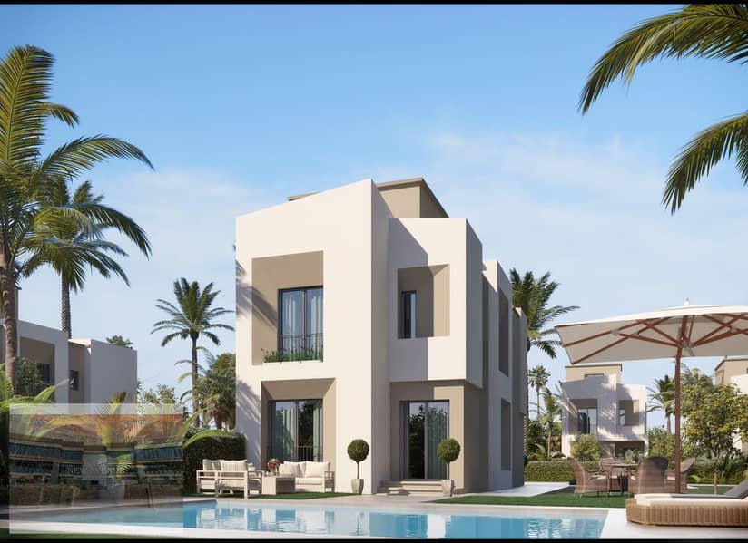 Villa Standalone with garden-3 bedroom -prime location down payments 7 million with installments - in Taj city compound - new Cairo 0