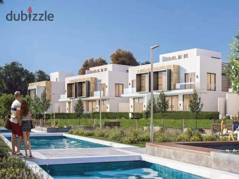 Receive immediately a 370m resale twin house villa with a private swimming pool in Karma Sheikh Zayed in installments 0