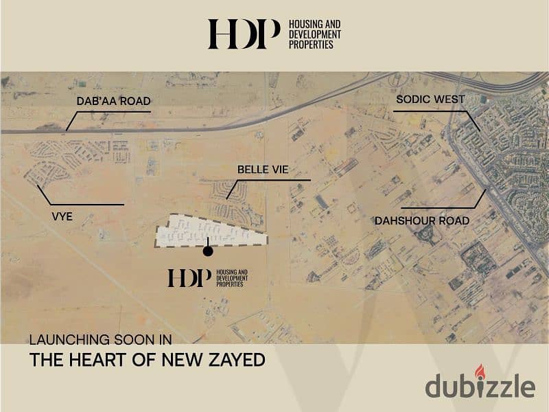 Apartment for sale in the new hdp compound in New Zayed at a launch price 0