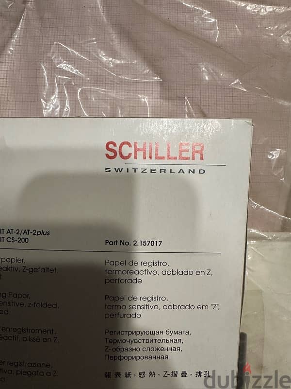 Schiller جهاز رسم قلب شيلر سويسري اصلي، معه كل مستلزماته 2