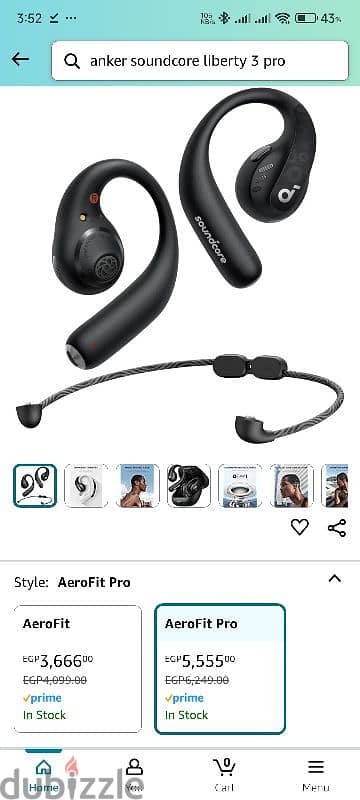 سماعة Anker soundcore aerofit pro open ear 8