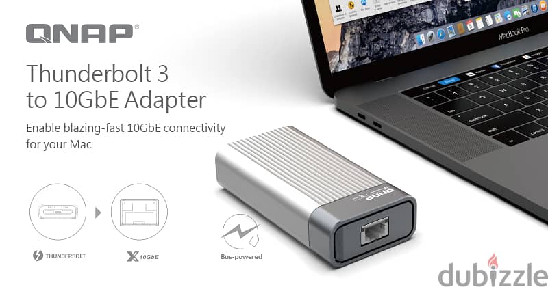 10GbE to Thunderbolt 3 QNAP QNA-T310G1T adapter 1