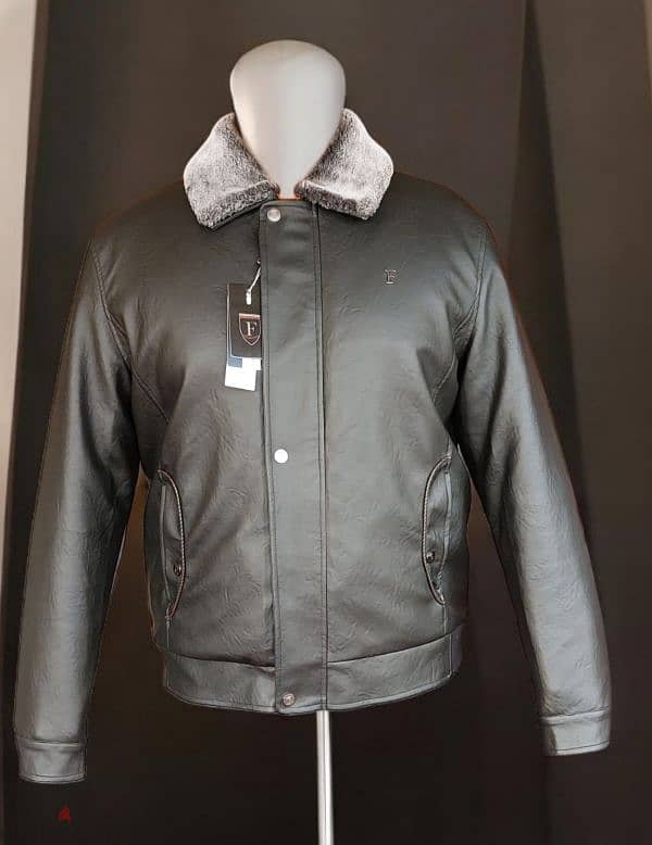 ITALY VEGAN LEATHER JACKET F-Collection 0