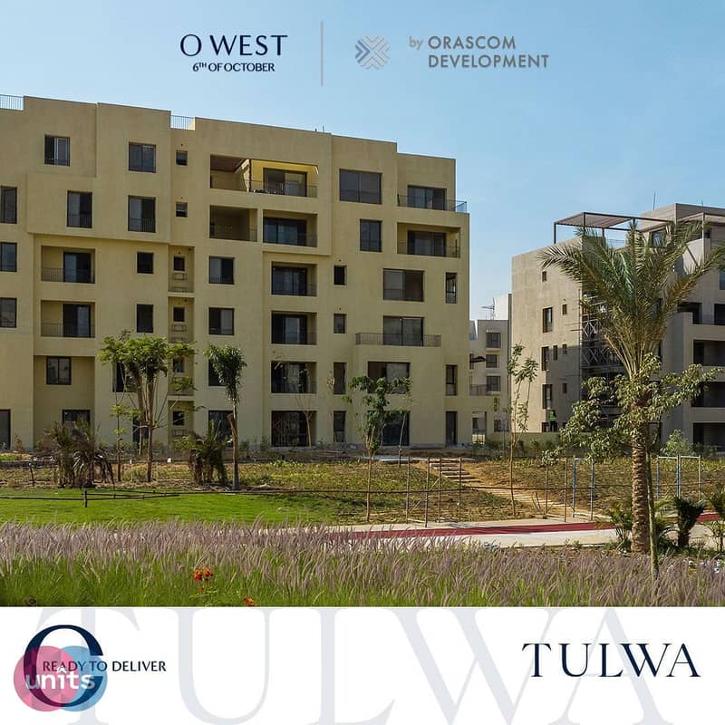 For Sale Semi Finished Apartment in O west by Orascom Development on Wahat Road, located in the heart of 6th of October City 0