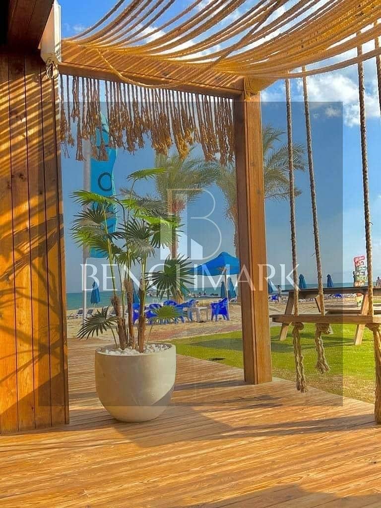 Chalet 120m for sale in Aroma village Ain Sokhna sea view installments over long period and finished with air conditioning and natural gas 8