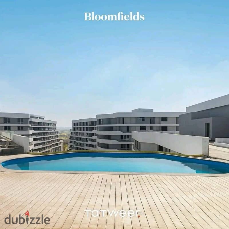 شقة جاهزة للسكن في بلوم فيلدز المستقبل سيتي استلام قريب بالتقسيط Bloomfields New Cairo 5