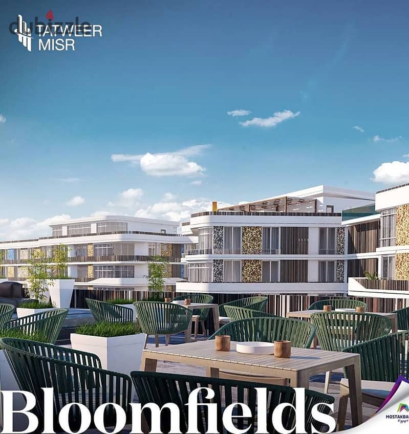 شقة جاهزة للسكن في بلوم فيلدز المستقبل سيتي استلام قريب بالتقسيط Bloomfields New Cairo 9