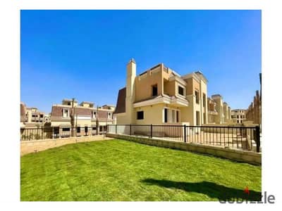 S Villa for sale with a wonderful view with a down payment and installments in the best location in Sarai Compound in Mostakbal