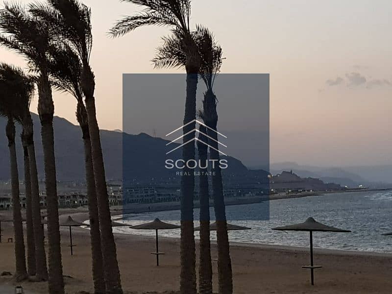 Chalet with garden for sale in La Vista Topaz Ain Sokhna without down payment, fully finished and the whole village is located on the sea near Porto 5