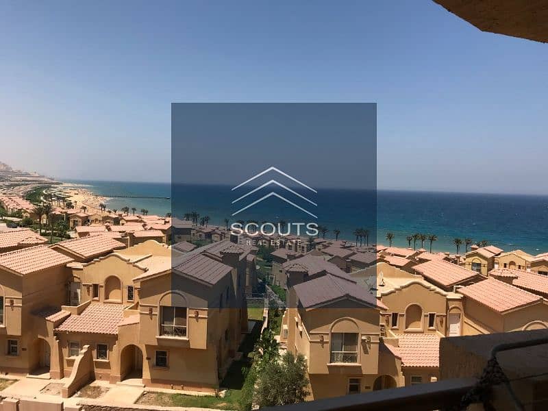 Chalet with garden for sale in La Vista Topaz Ain Sokhna without down payment, fully finished and the whole village is located on the sea near Porto 7