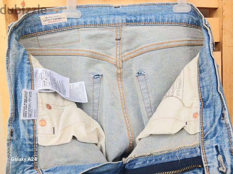 بنطلون جينز صيفى Levi's 512 باكستاني الصنع  مقاس w31 (مستعمل) 4