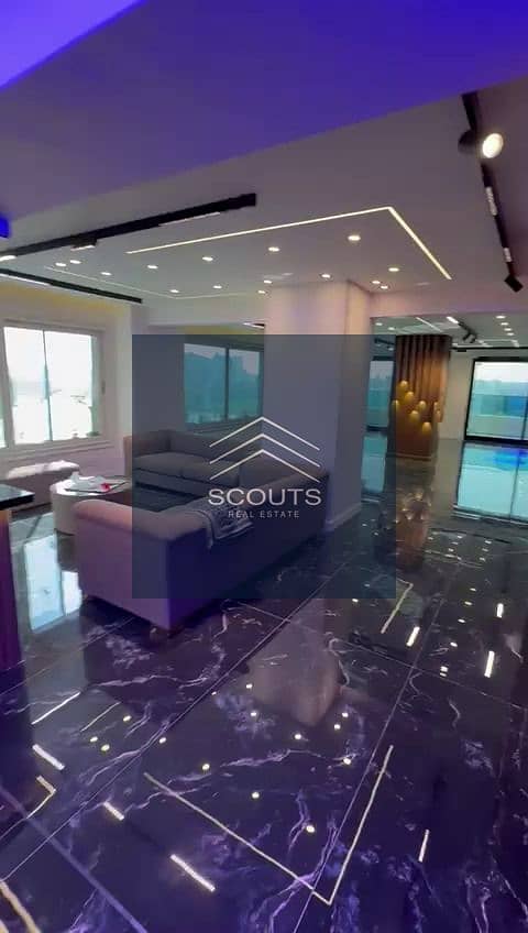 Apartment for sale in Maadi, directly on the Nile, residential building with hotel finishes, Rêve Du Nil Tower, fully finished with furniture, 0