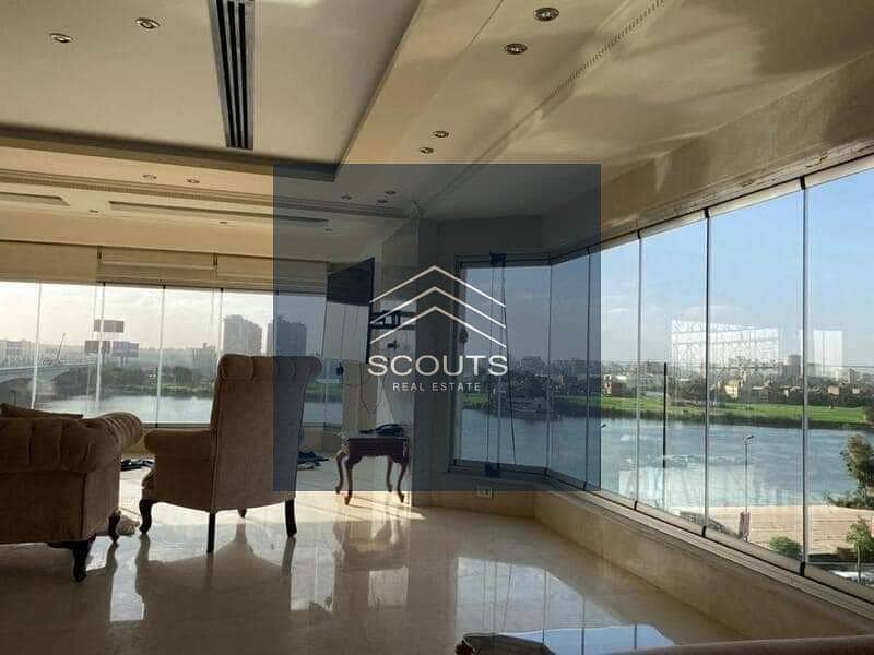 Apartment for sale in Maadi, directly on the Nile, residential building with hotel finishes, Rêve Du Nil Tower, fully finished with furniture, 2