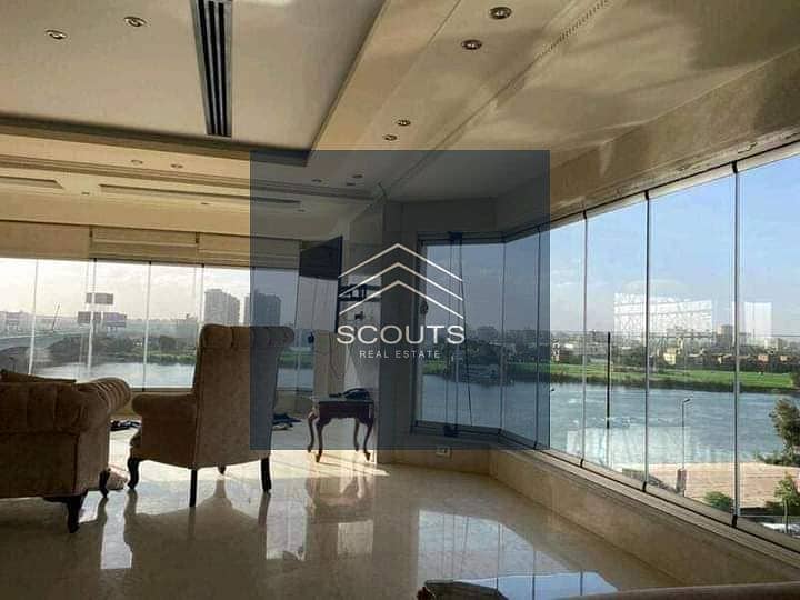 Apartment for sale in Maadi, directly on the Nile, residential building with hotel finishes, Rêve Du Nil Tower, fully finished with furniture, 7