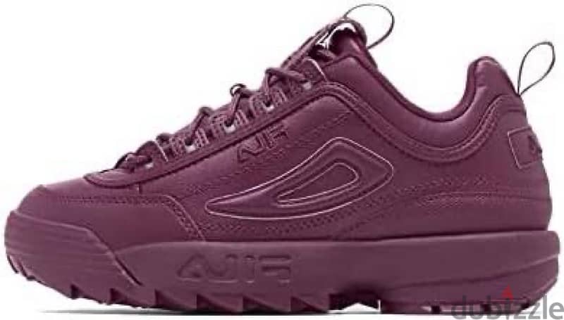 fila disruptor shoes size 39 colour burgundy 0