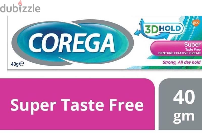 corega super taste free 40 gr denture fixing cream 0