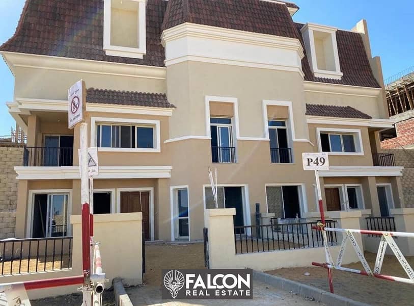 Town House S Villa With 42% cash discount,with a Prime view, on Central Park direct on Suez Road, in butterfly, in front of Madinaty Craft Zone 1