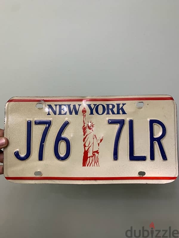 1986 NEW YORK Liberty License Plate 0