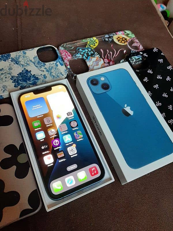 iphone 13 blue 128 giga 5G ايفون 13 2