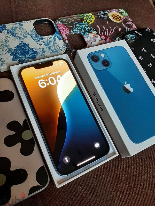 iphone 13 blue 128 giga 5G ايفون 13 3