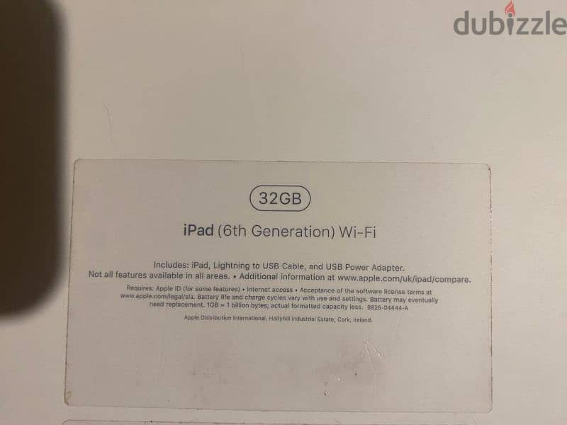 Apple Ipad 6th generation 32GB WIFI 5