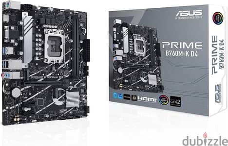 ASUS Prime B760M-K جديدة متبرشمة