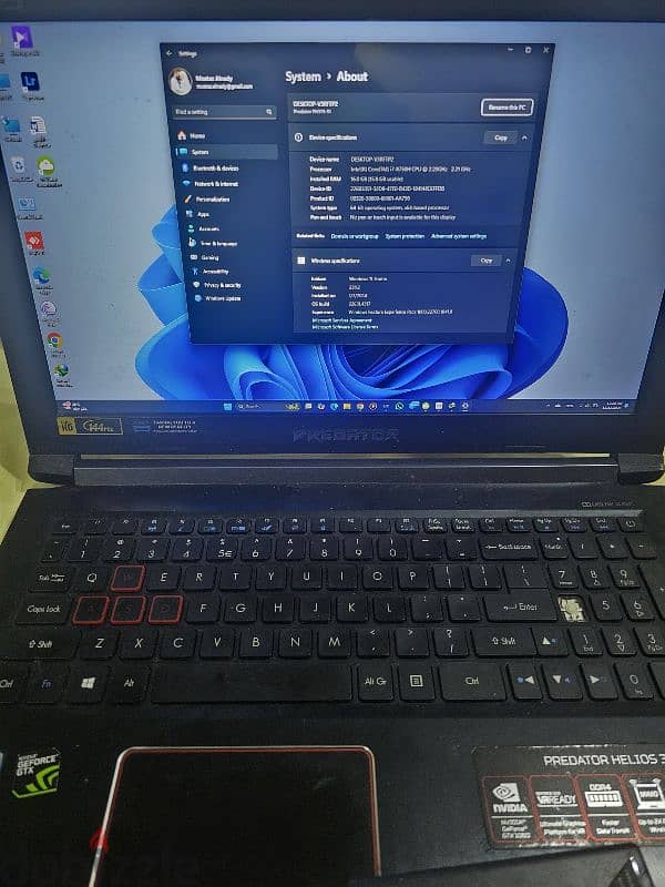 Acer Laptop Predator Helios 300 Used 1