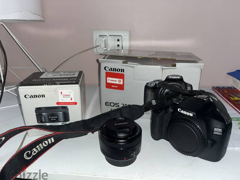 Camera 2000D + 50mm (Used like New) 3