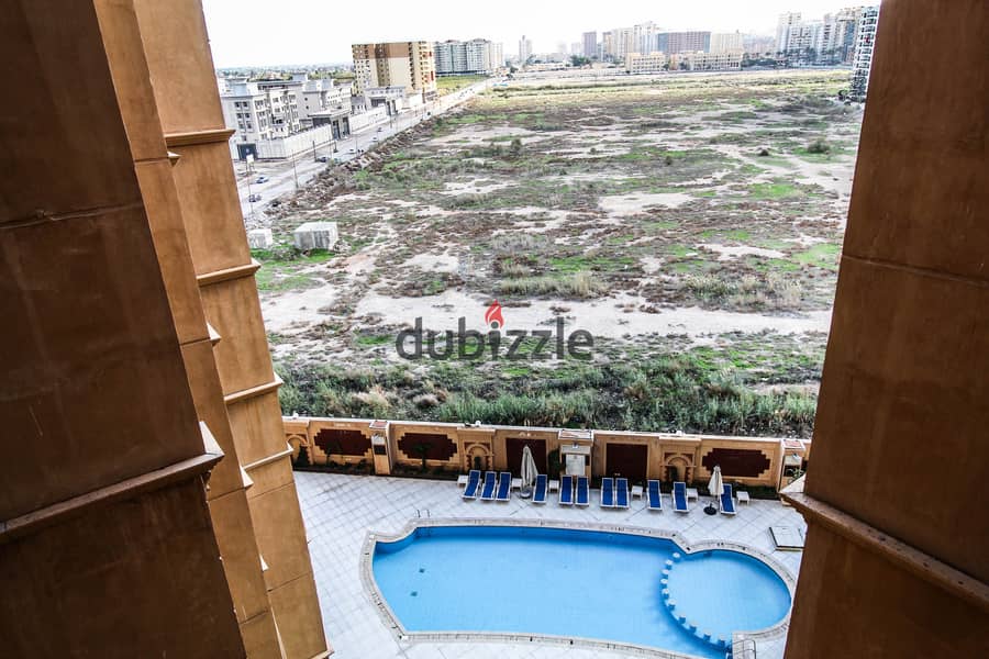 Furnished apartment for rent, 170 meters, Marseilia Montazah Compound - 15,000 EGP per month 0