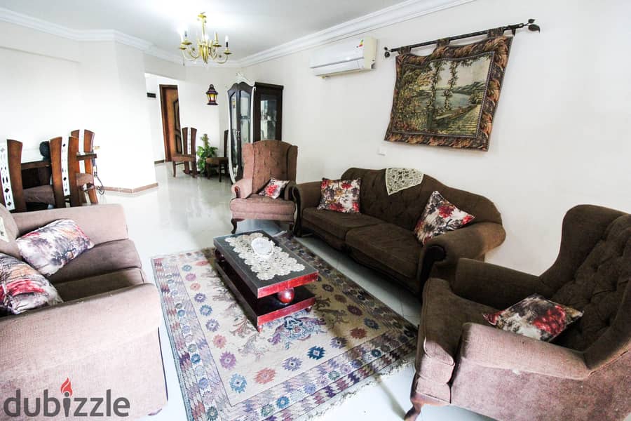 Furnished apartment for rent, 170 meters, Marseilia Montazah Compound - 15,000 EGP per month 3