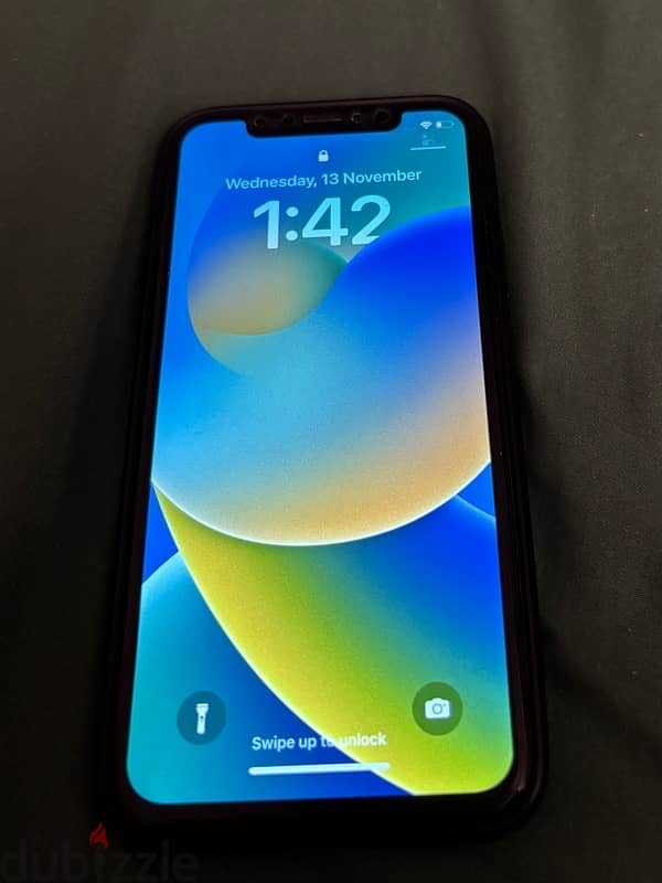 iphone X 256 +box+ screen + cover حالة ممتازة 1