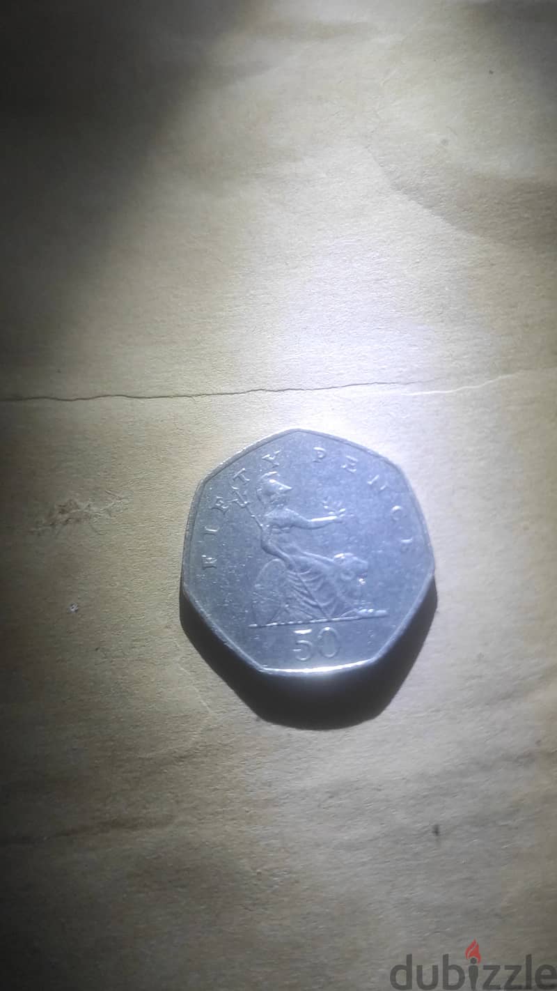 Fifty england pence 1