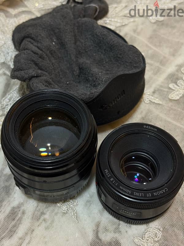 85mm 1.8 USM + 50mm 1.8 STM 8