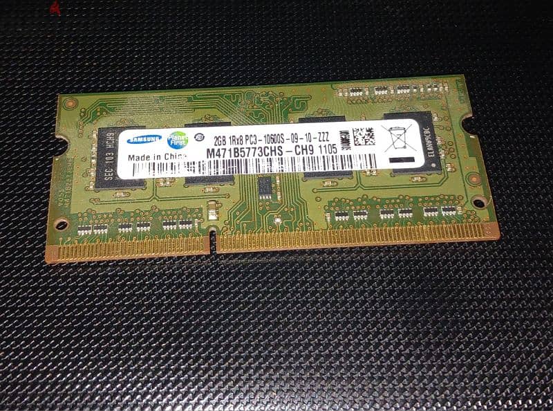 samsung 2GB ram ddr3 || رام سامسونج 2جيجا مستعمل للابتوب 1