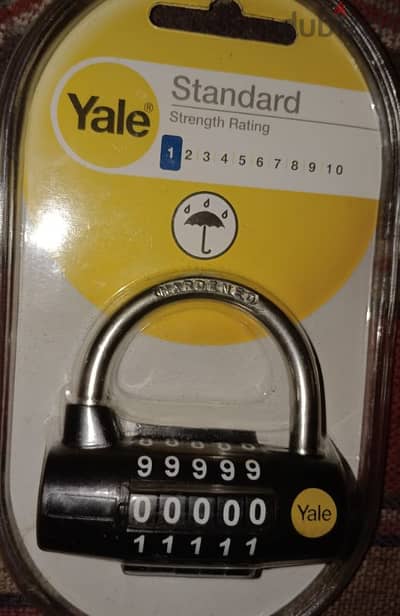 Yale Locks YALY16048 48 mm Steel Five Dial Combination Padlock