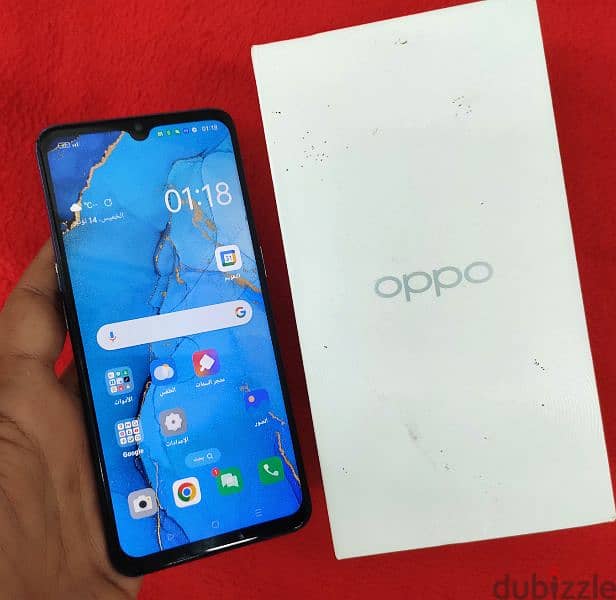 موبايل OPPO رينو 3 معه العلبه فقط مغير شاشه كويسه عاديه 0