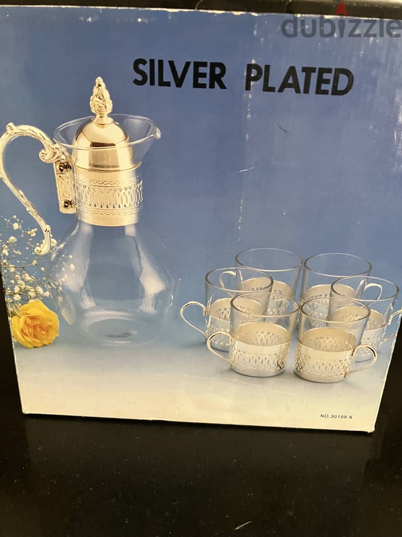 طقم شاي  silver plated 0