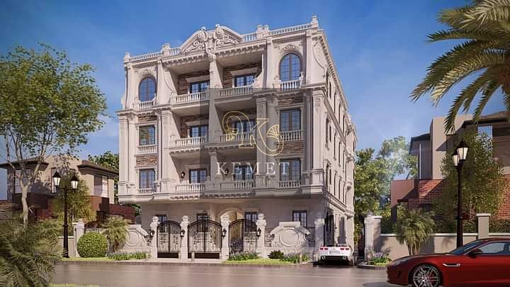 for sale first row from gamal abdelnasser axis apartment 3 bed in new nargs constructed with installments 0